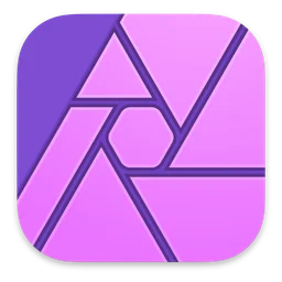Affinity Photo logo, icon version, on a transparent background