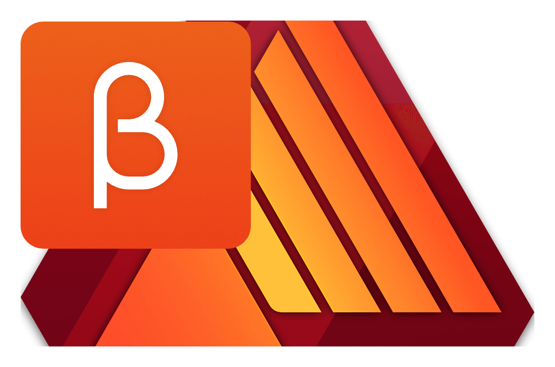 Affinity Publisher logo on a transparent background