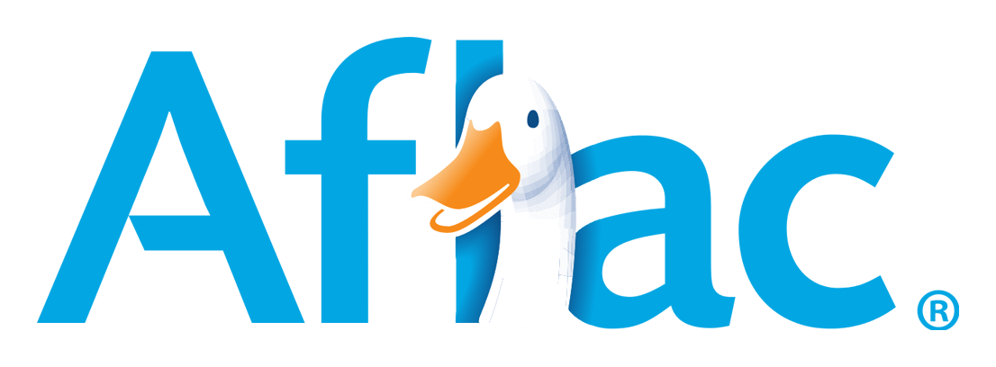 Aflac logo on a transparent background