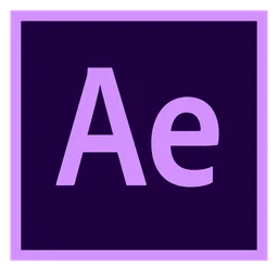 After Effects logo, icon version, on a transparent background