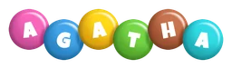 Agatha logo, wordmark version, on a transparent background