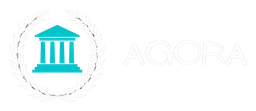 Agoras Tokens logo, wordmark version, on a transparent background