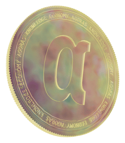 Agoras Tokens logo on a transparent background