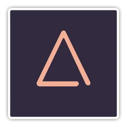 Agrello Delta logo, black icon version, on a transparent background