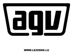 Agv Logo, Variante schwarz, auf transparentem Hintergrund