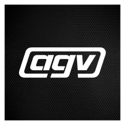 Agv Logo, Variante Icon schwarz, auf transparentem Hintergrund