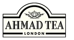 Ahmad Tea のロゴ、モノクロバージョン（背景透過）