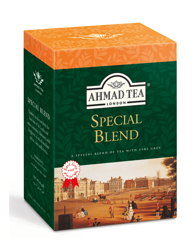 Ahmad Tea のロゴ（背景透過）