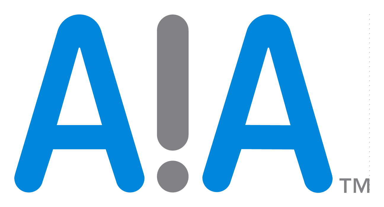 Aia logo on a transparent background