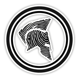 Aidos Kuneen logo, monochrome icon version, on a transparent background