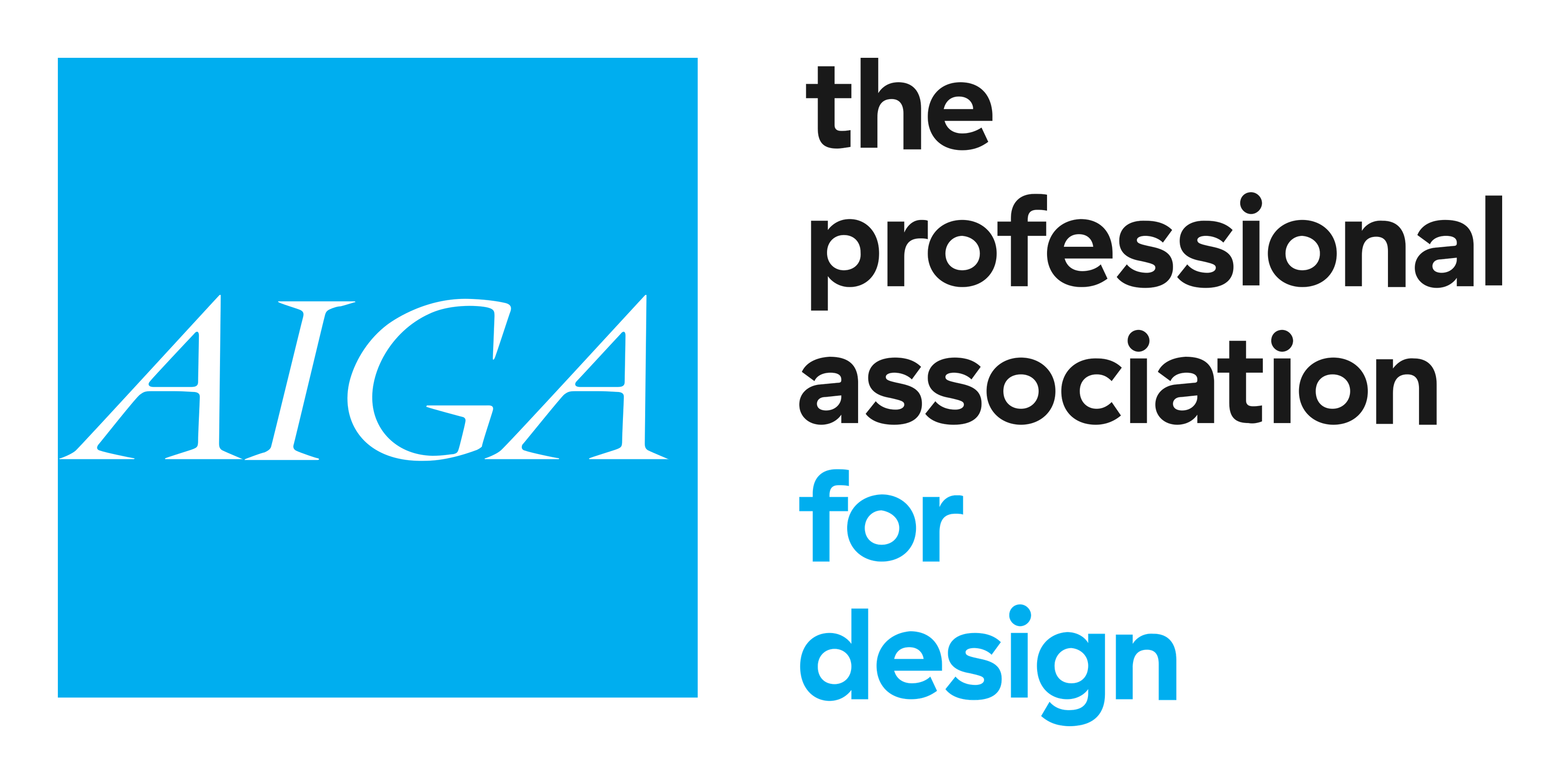 Logo de Aiga sobre fondo transparente