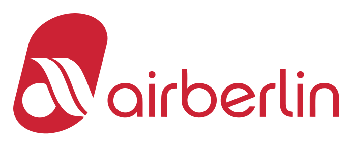 Air Berlin logo on a transparent background