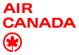 Air Canada logo, horizontal version, on a transparent background