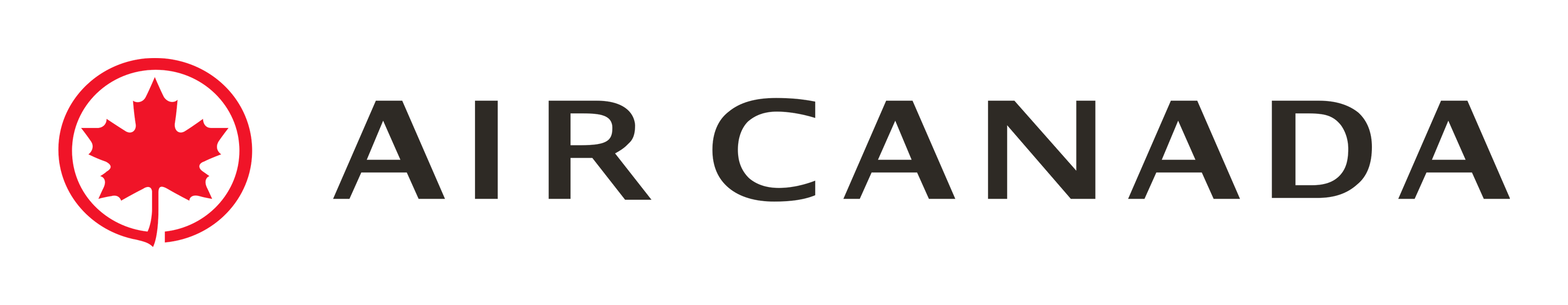Air Canada logo on a transparent background