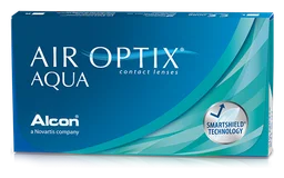 Air Optix Aqua logo, horizontal version, on a transparent background