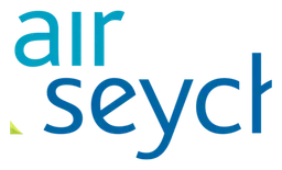 Air Seychelles logo, horizontal version, on a transparent background
