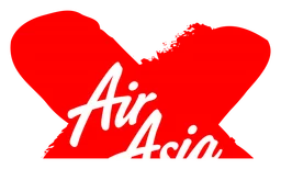 Airasia X Logo, Variante horizontal, auf transparentem Hintergrund