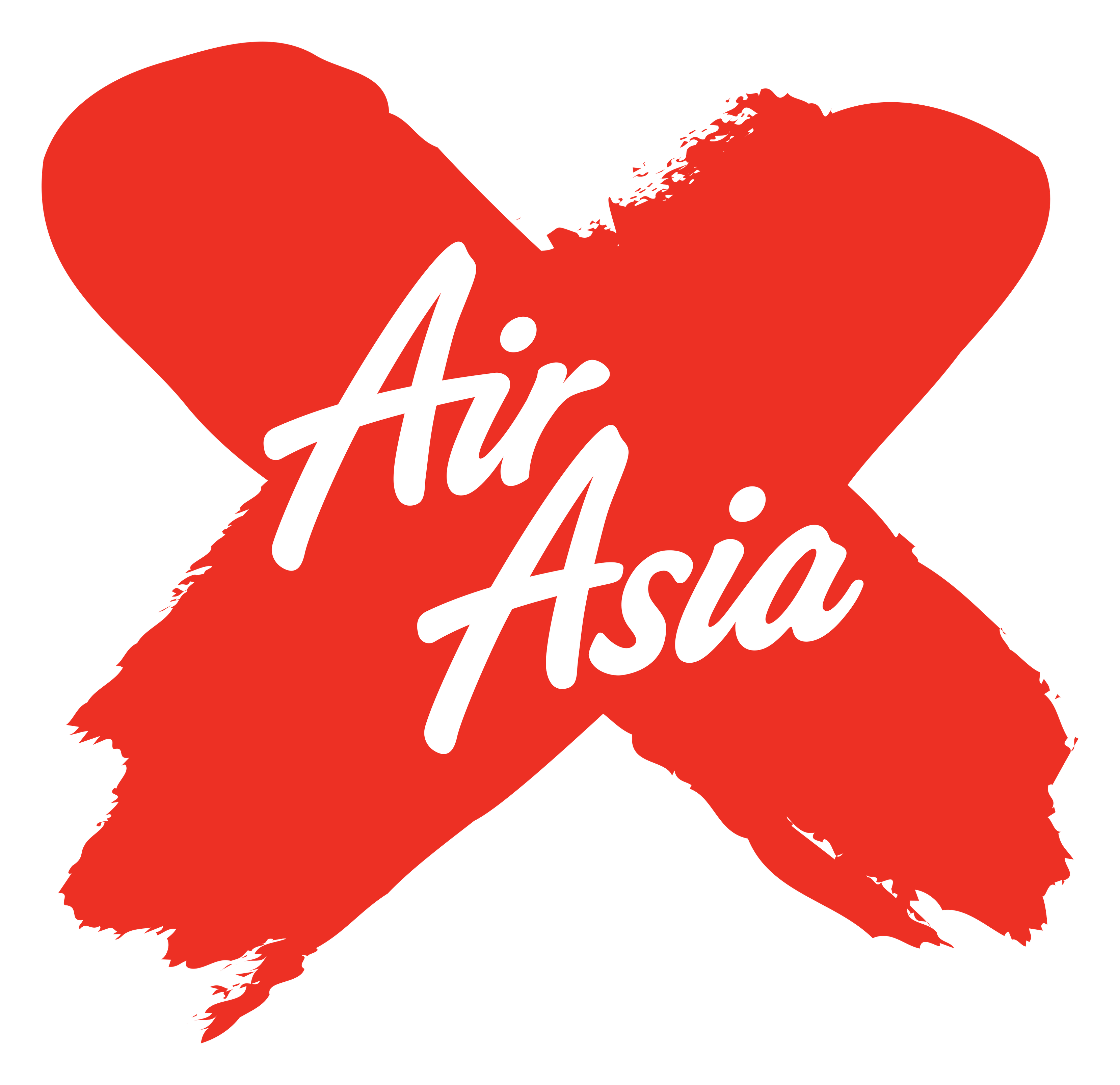 Airasia X Logo auf transparentem Hintergrund