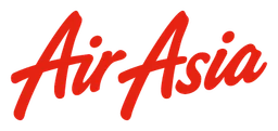 Airasia Logo, Variante horizontal, auf transparentem Hintergrund