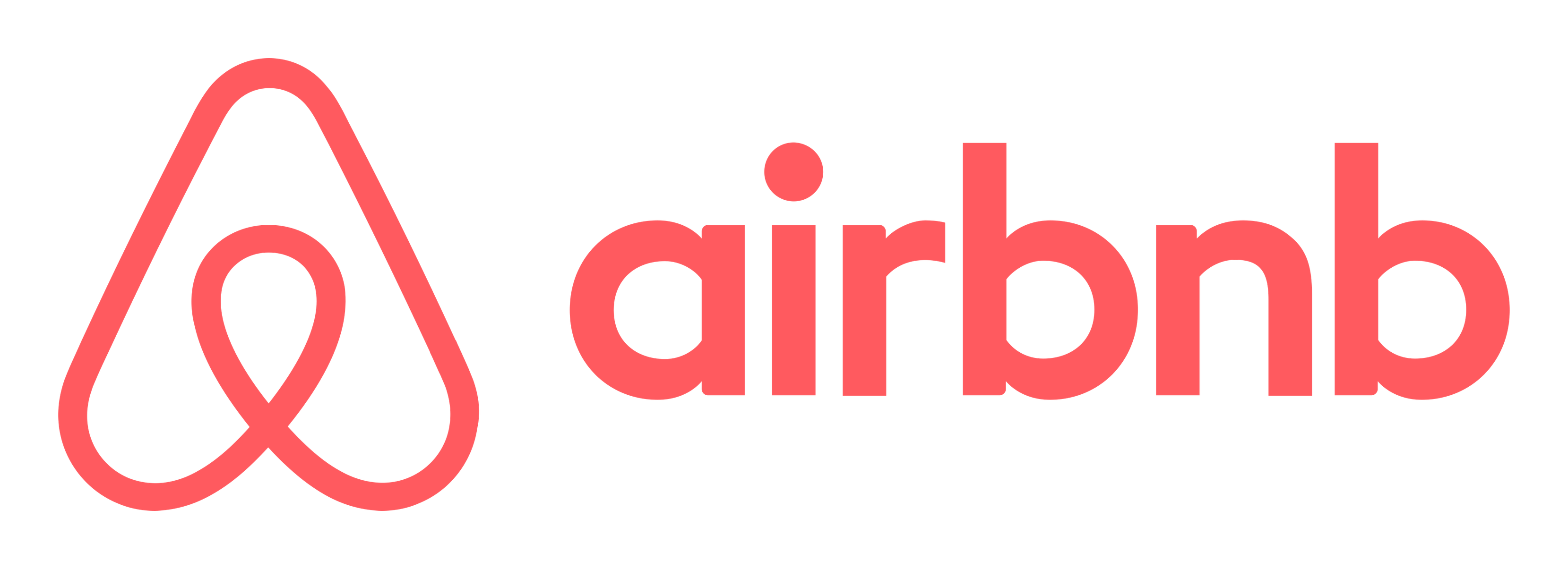 Airbnb logo on a transparent background