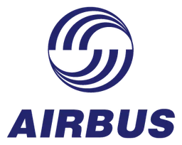 Airbus logo, horizontal version, on a transparent background