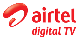 Airtel logo, horizontal version, on a transparent background