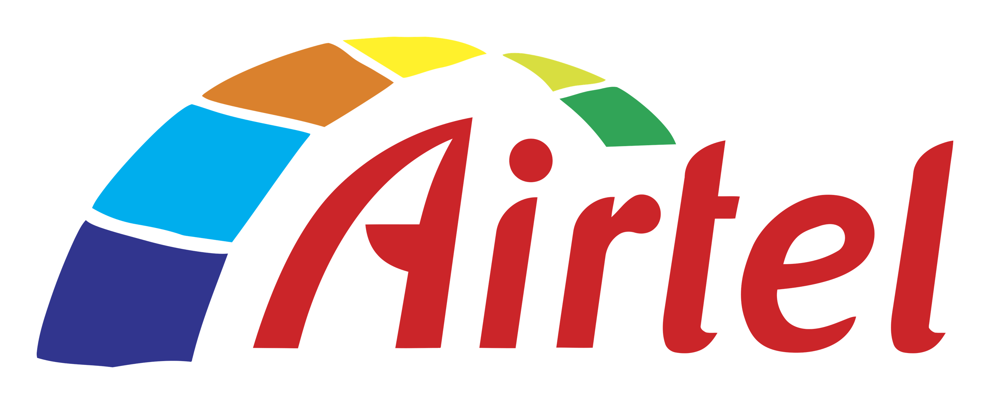 Airtel logo on a transparent background