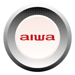 Aiwa logo, monochrome icon version, on a transparent background