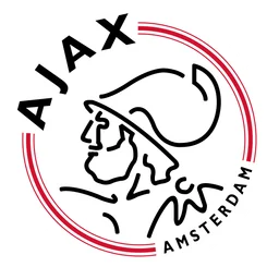 Ajax logo, white icon version, on a transparent background