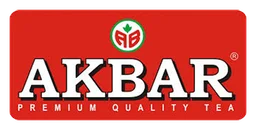 Akbar logo, horizontal version, on a transparent background