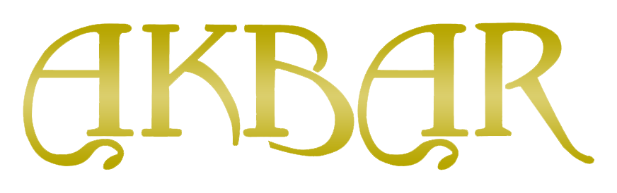Akbar logo on a transparent background