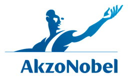 Akzonobel logo, horizontal version, on a transparent background