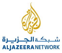 Al Jazeera logo, horizontal version, on a transparent background