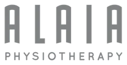 Alaia logo, monochrome version, on a transparent background