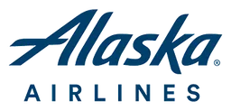 Alaska Airlines logo, horizontal version, on a transparent background