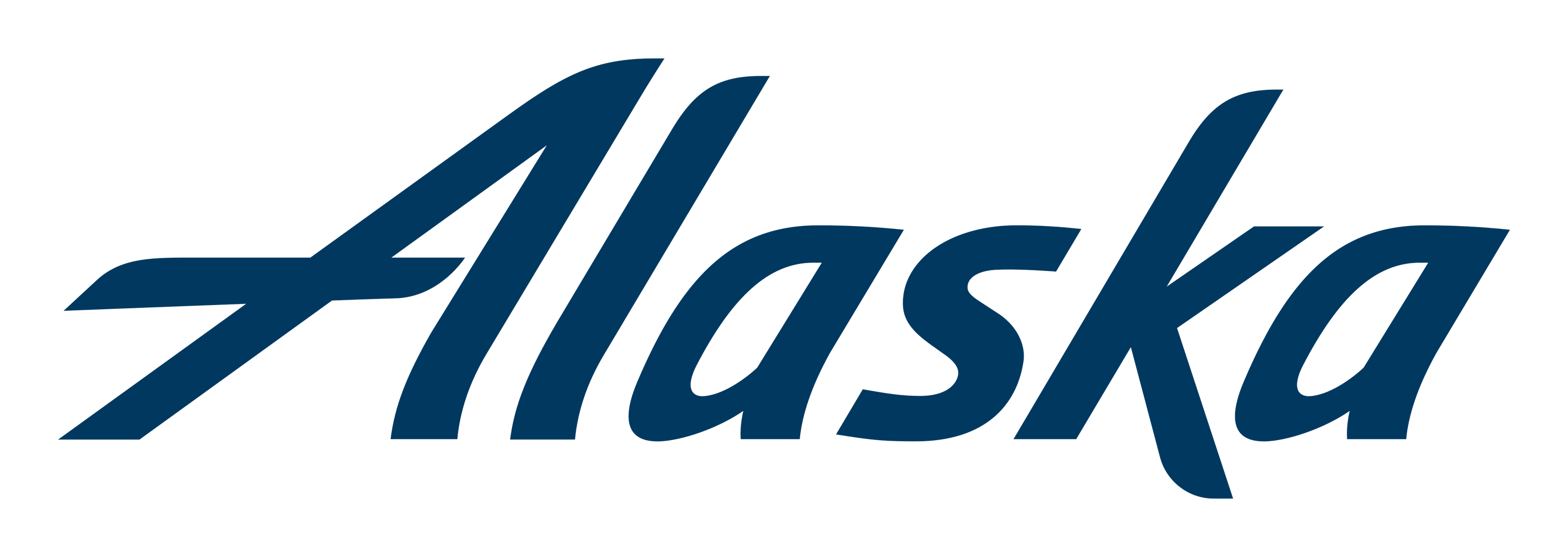 Alaska Airlines logo on a transparent background