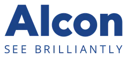 Alcon logo, horizontal version, on a transparent background
