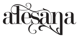 Alesana logo, black version, on a transparent background