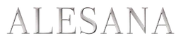 Alesana logo, monochrome wordmark version, on a transparent background