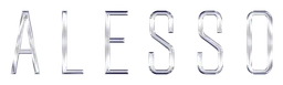 Alesso logo, white wordmark version, on a transparent background