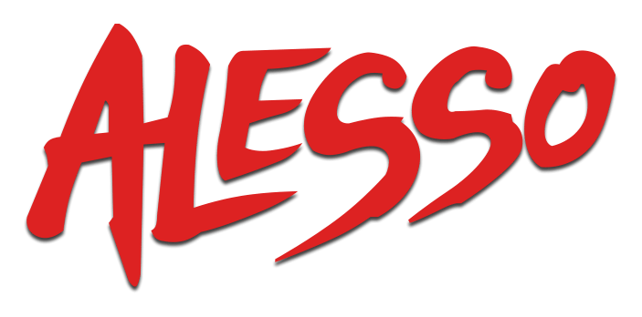 Alesso logo on a transparent background