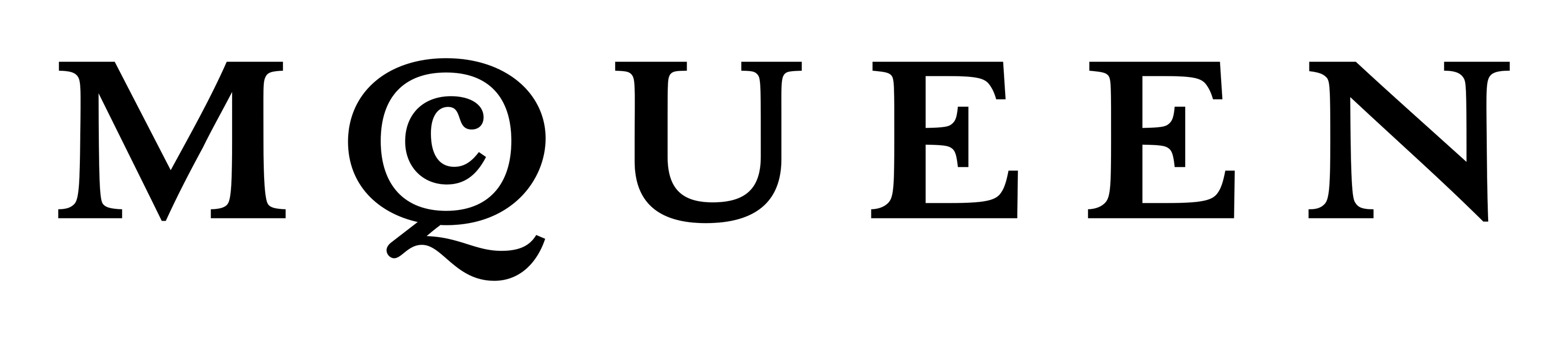 Alexander Mcqueen logo on a transparent background