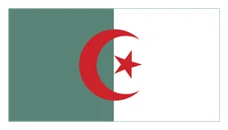 Algeria logo, horizontal version, on a transparent background