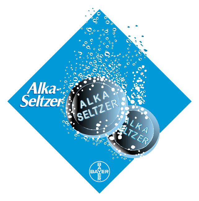 Alka Seltzer logo, icon version, on a transparent background