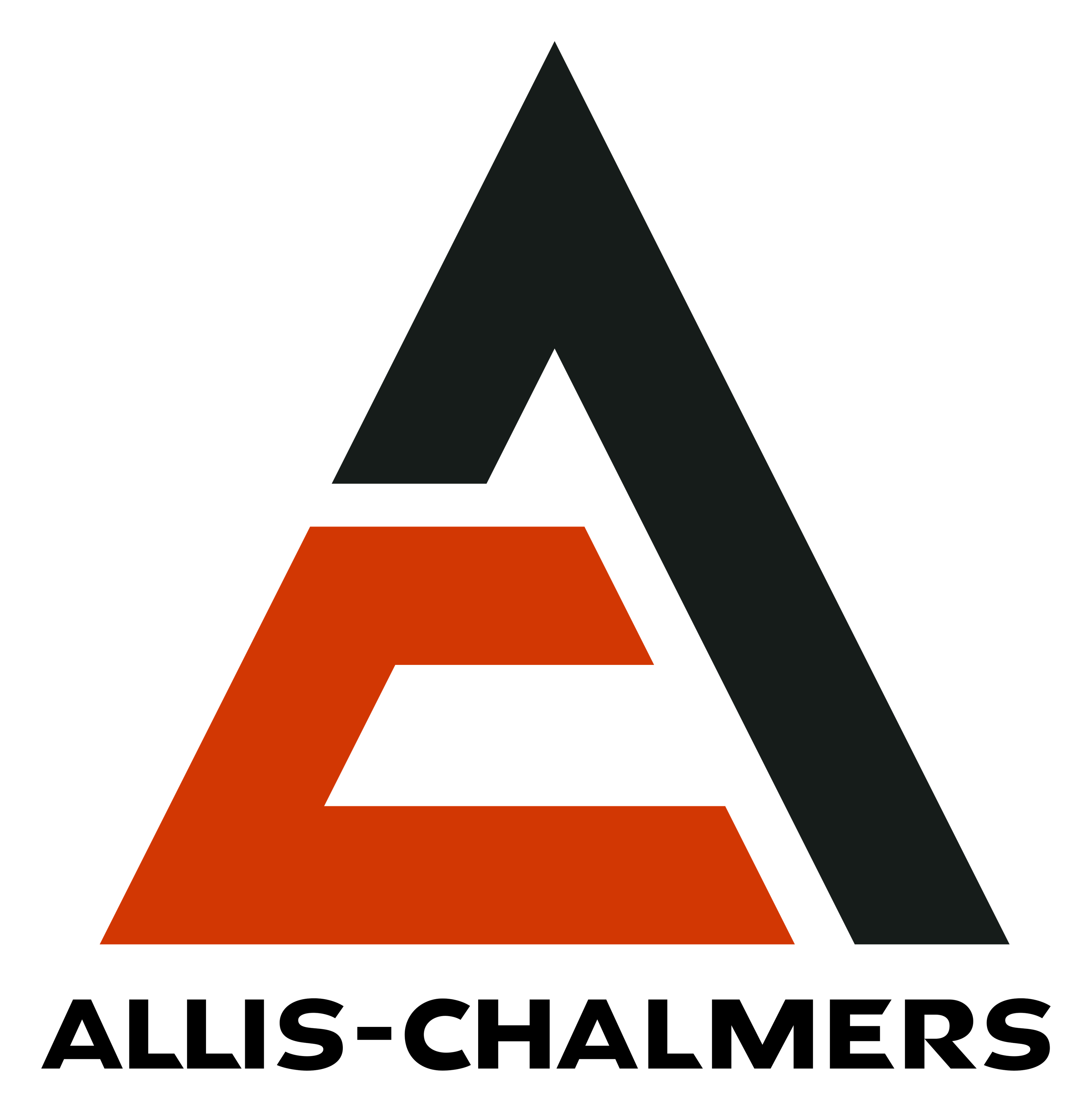 Allis Chalmers logo on a transparent background