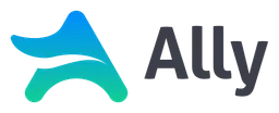 Ally logo, wordmark version, on a transparent background