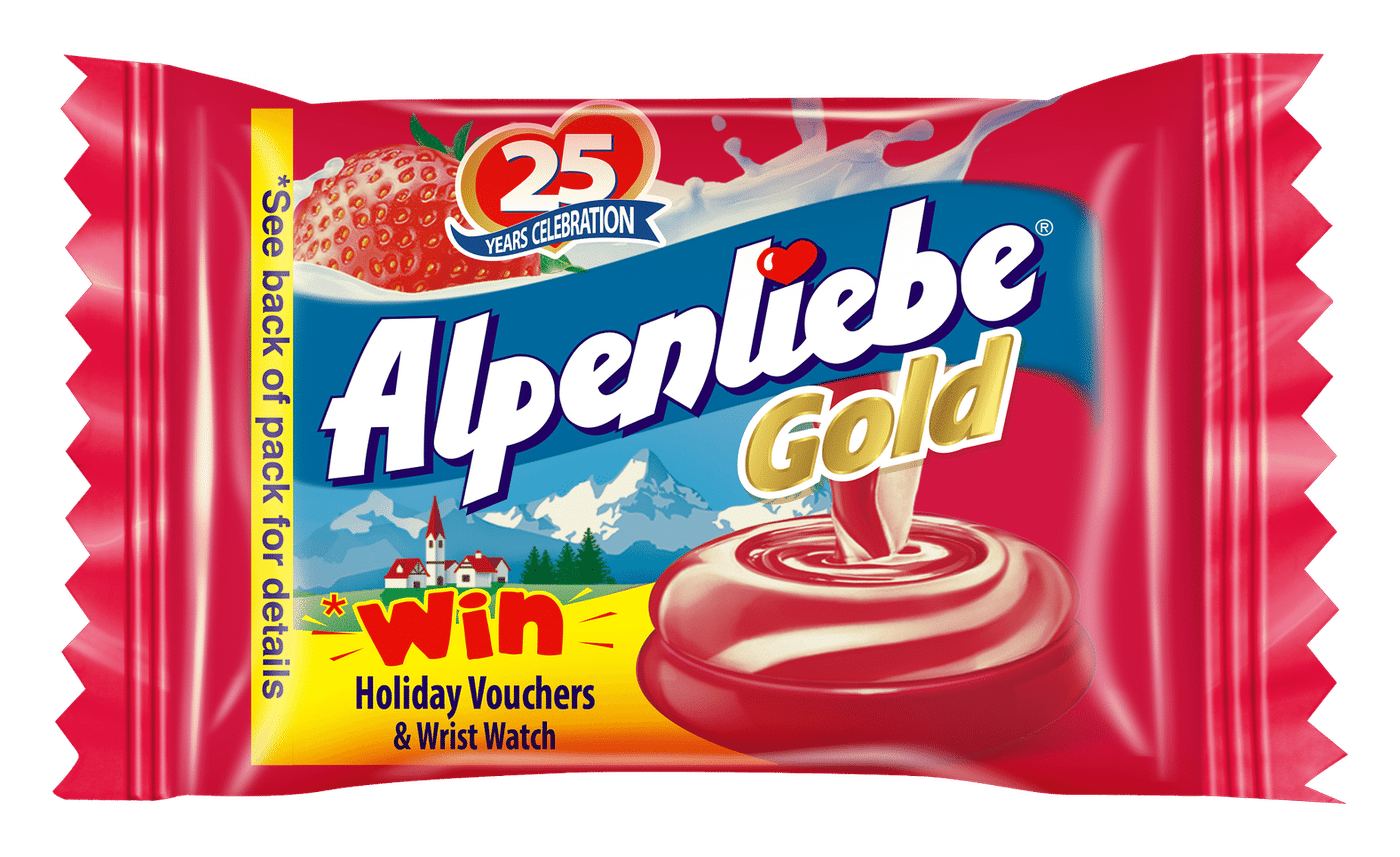 Alpenliebe logo on a transparent background