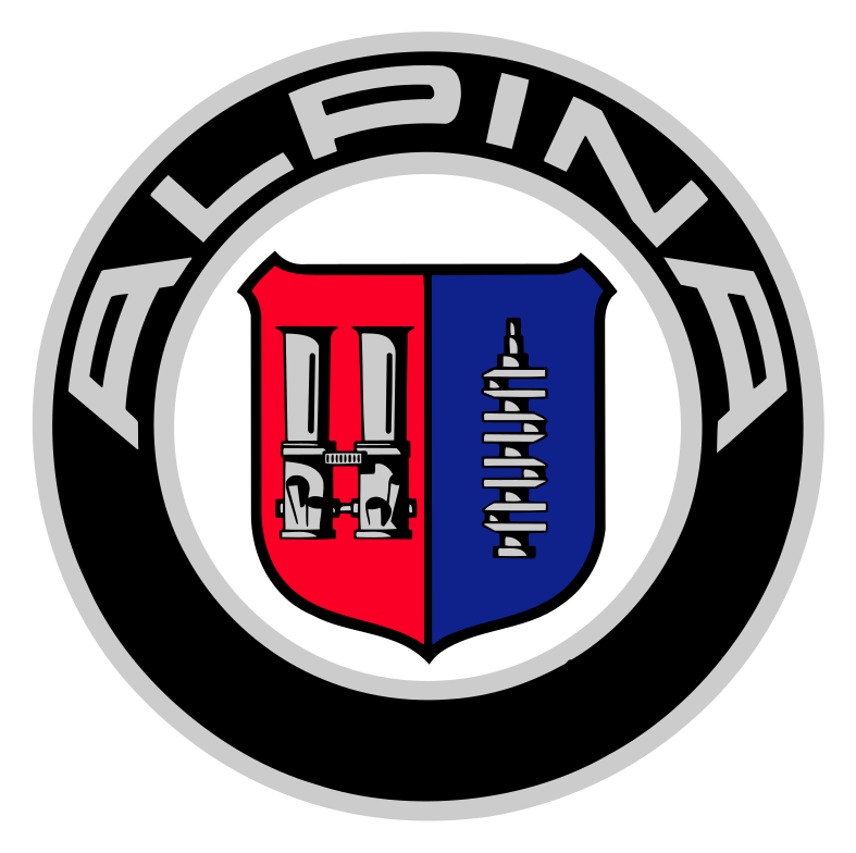 Alpina のロゴ（背景透過）