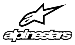 Alpinestars logo, black version, on a transparent background