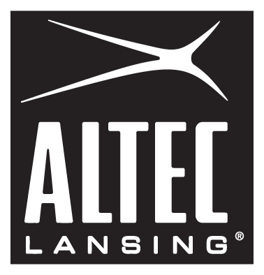 Altec Lansing logo, monochrome icon version, on a transparent background
